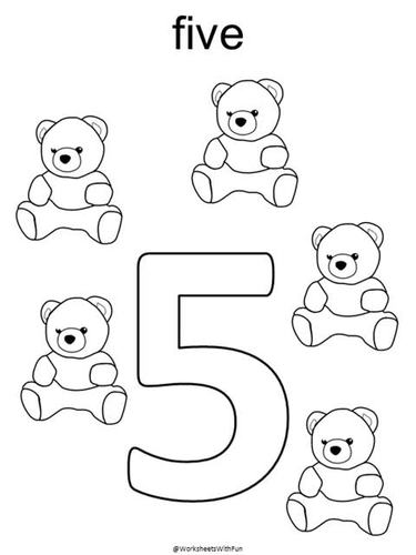 Numbers 1-20 Coloring Pages, Number Sense Activity, Preschool ...