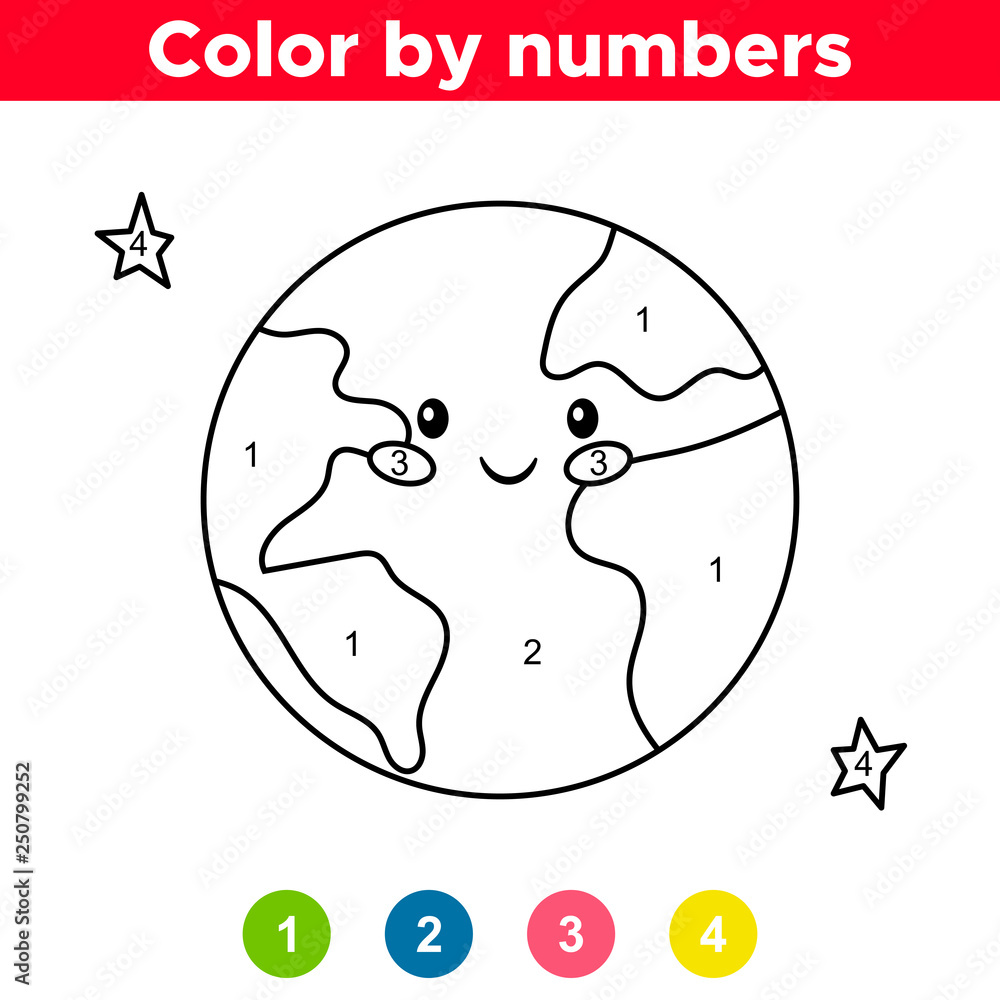 number coloring preschool