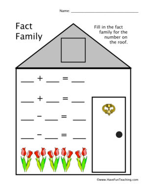 number family worksheet