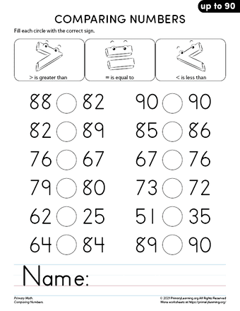 number for 1st grade