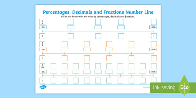number line with decimals worksheet