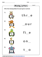 Number Names Worksheets | Writing Numbers in Words