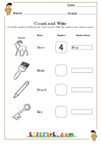 Number Names Worksheets,Early Learning Worksheets,Teaching Worksheet