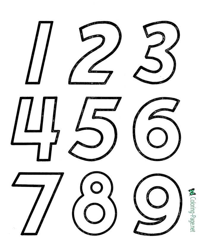 Learn Numbers Preschool Worksheets