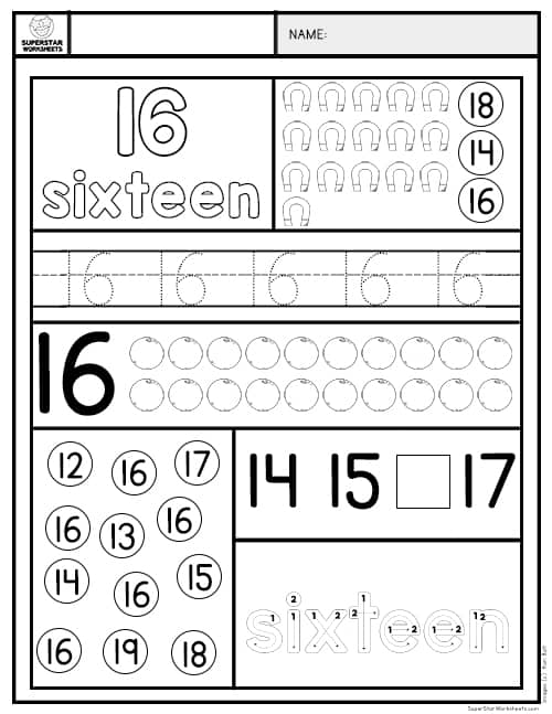 number pages for preschool