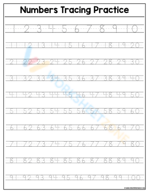 Number Worksheets 2024
