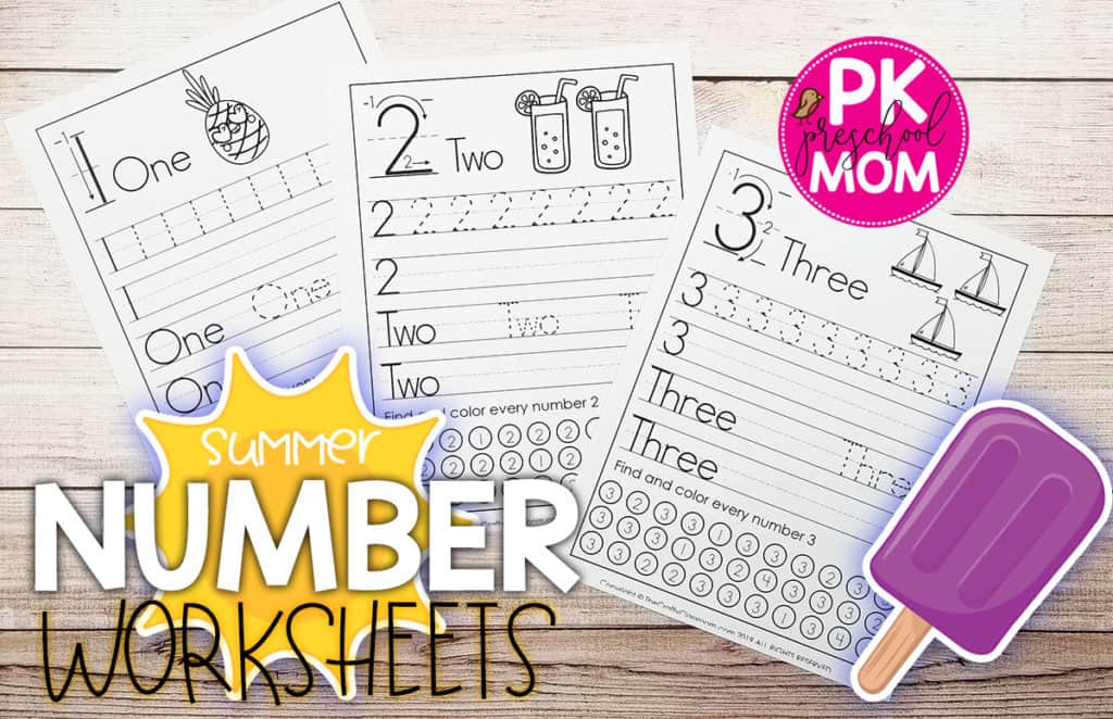 number preschool worksheet free