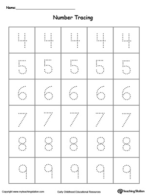 Kindergarten Writing Numbers Printable Worksheets ...