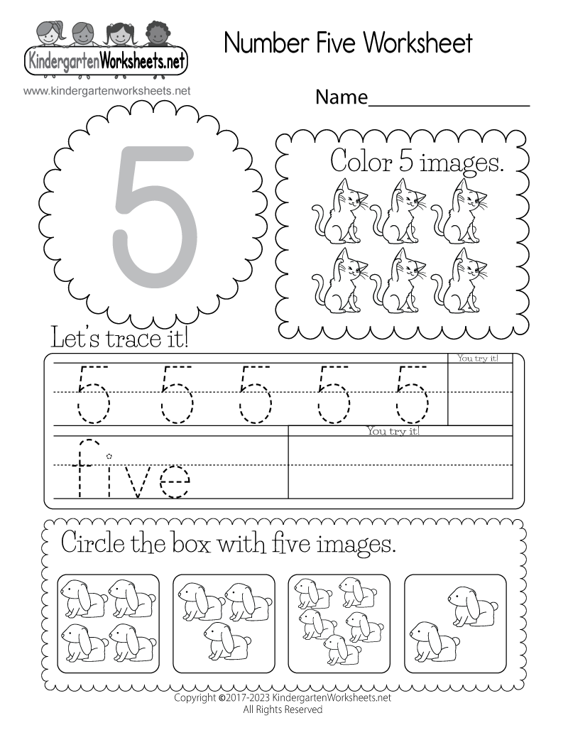 number printables for kindergarten