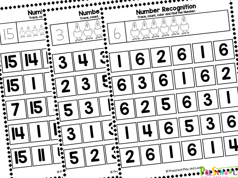 Number Recognition Worksheets 1 20 Worksheets Library