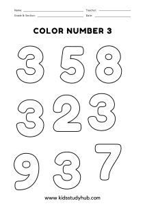 number recognition worksheet for kindergarten
