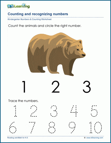 number recognition worksheet preschool
