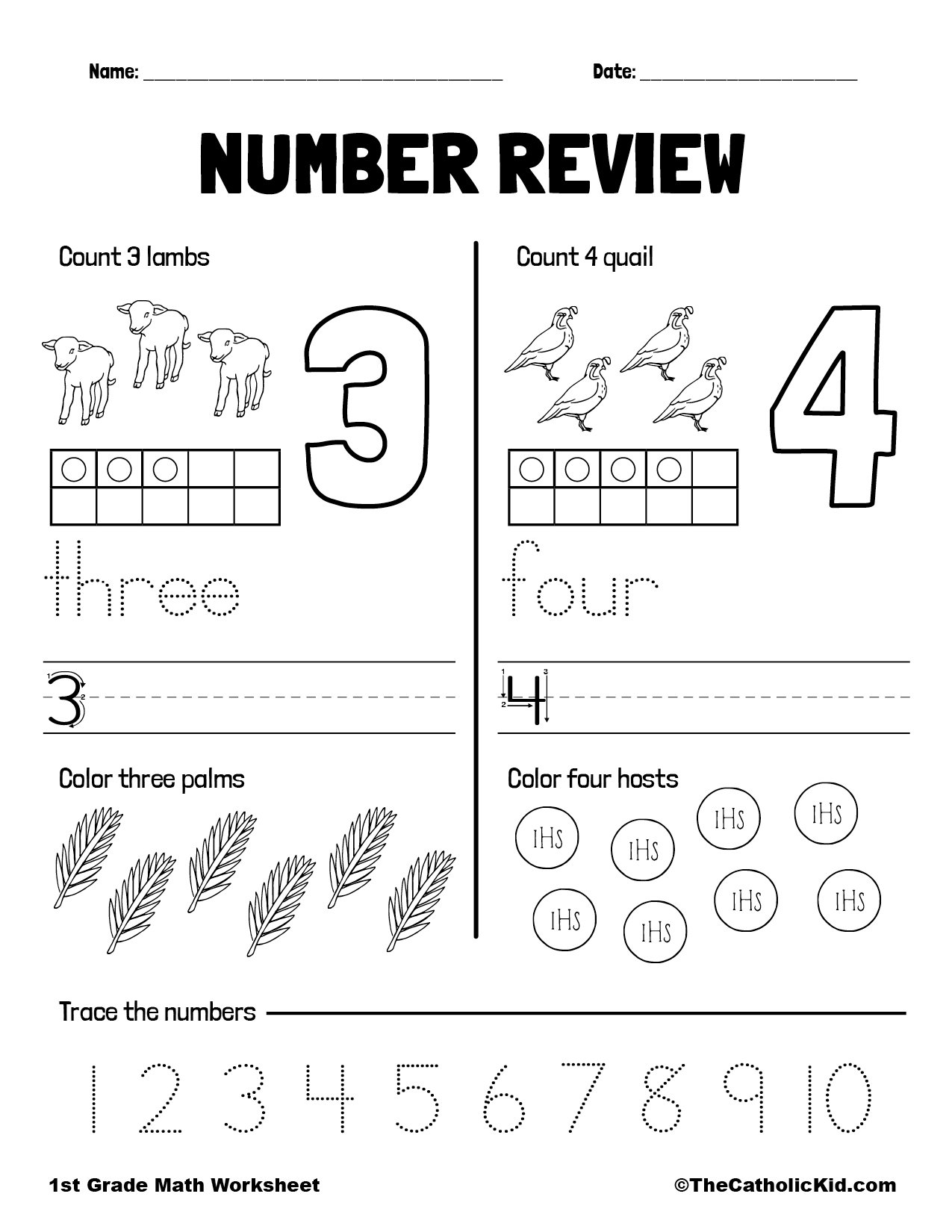 number review worksheet
