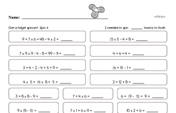 Sixth Grade Number Sense Worksheets | edHelper.com
