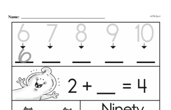 Kindergarten Number Sense Worksheets | edHelper.com