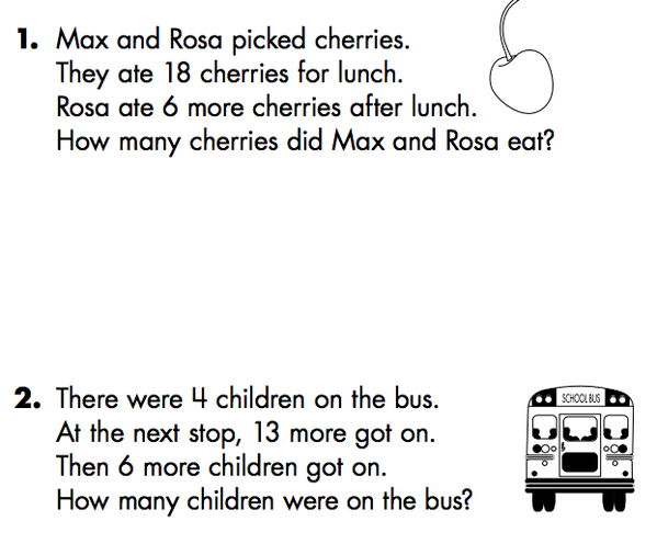 1st Grade Story Problems | MathMinds