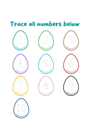 Tracing numbers 1 to 10 worksheet pdf