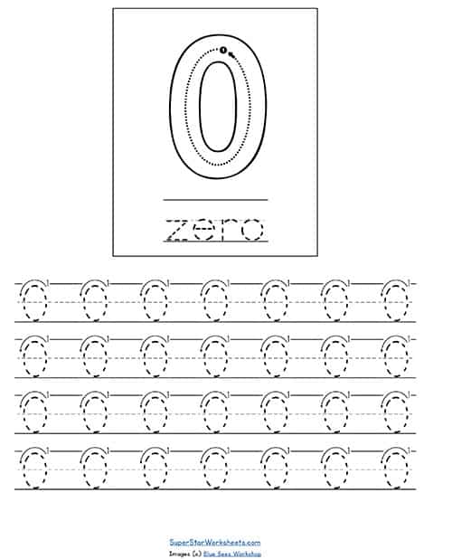 Number Handwriting Worksheets -Worksheets Library