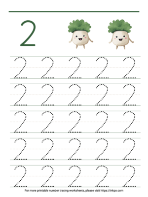Free Printable Number 2 Tracing Worksheets in PDF, PNG and JPG ...