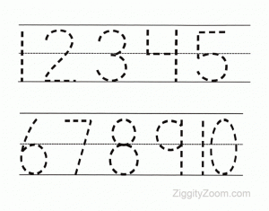 10 Preschool Math Worksheets- Number Recognition, Flashcards ...