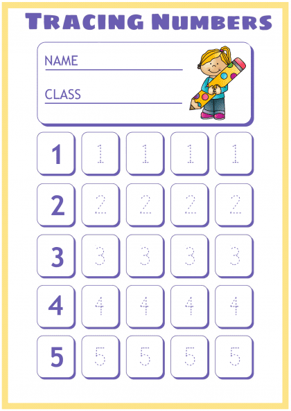 number tracing worksheet 1 50