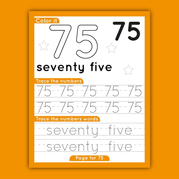 Premium Vector | Number tracing worksheet for toddlers