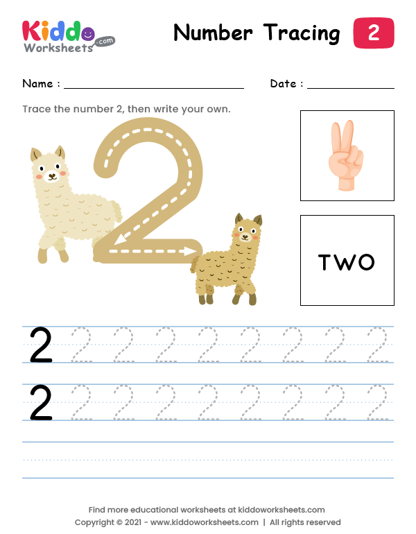 number two worksheet