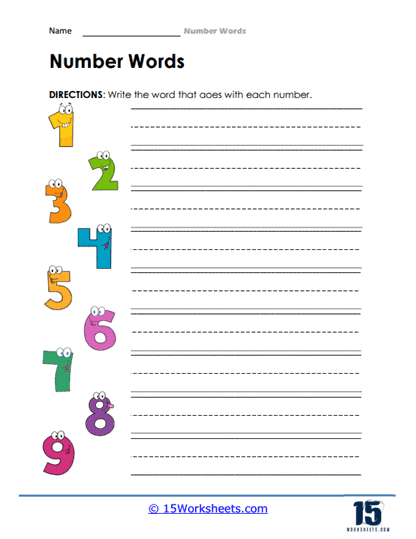 Numbers in Words Worksheets - 15 Worksheets Library