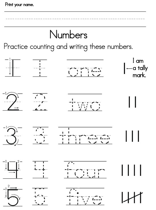 Number Worksheets - Sight Words, Reading, Writing, Spelling ...