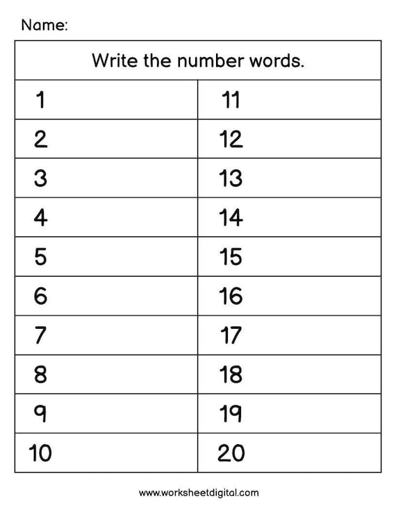 NumberTracing Worksheets from 110 Worksheets Library