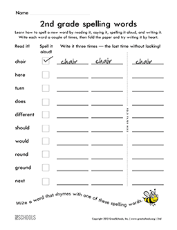 number words worksheet for 2nd grade