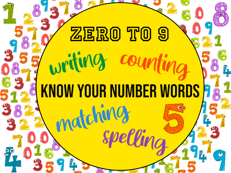Know Your Number Words KS1 Worksheets  