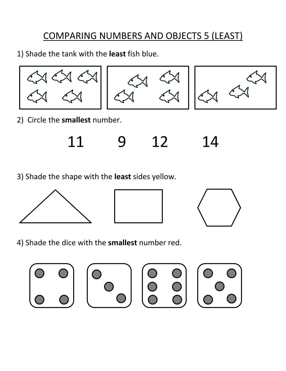 1st Grade Worksheets - Printable Coloring Pages