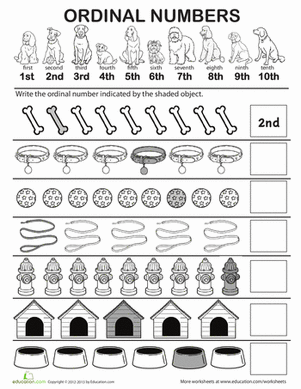 number worksheet for first grade