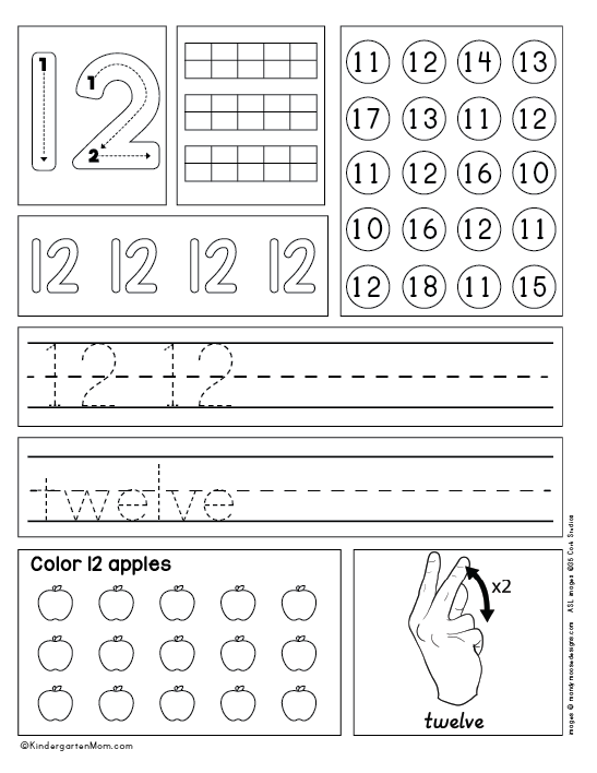 Kindergarten Number Worksheets - Kindergarten Mom
