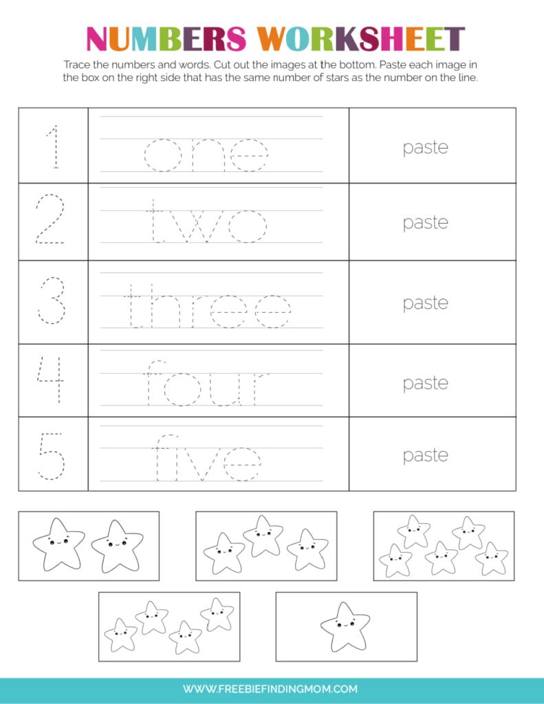 3 Free Preschool Number Worksheets 1-10 - Freebie Finding Mom