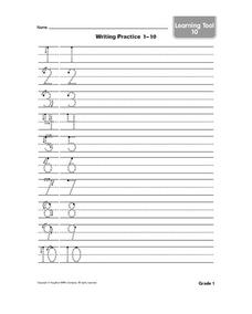 number writing practice worksheet