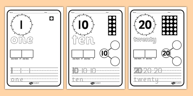 number writing worksheet for kindergarten