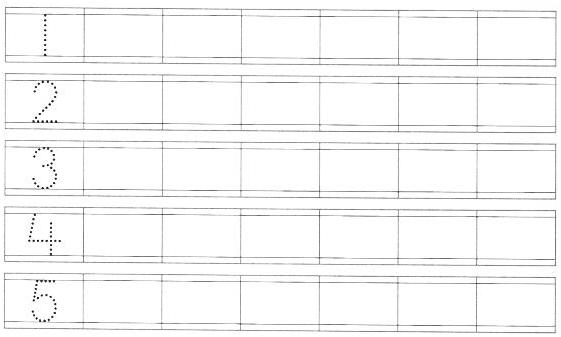number writing worksheet kindergarten