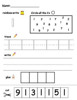 numbers 1 10 printable worksheet