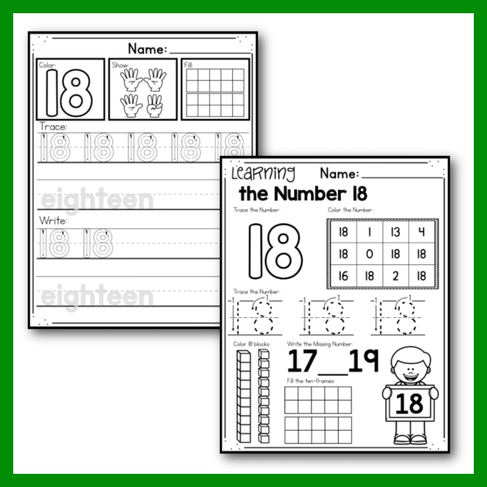numbers 1 20 worksheet for preschoolers