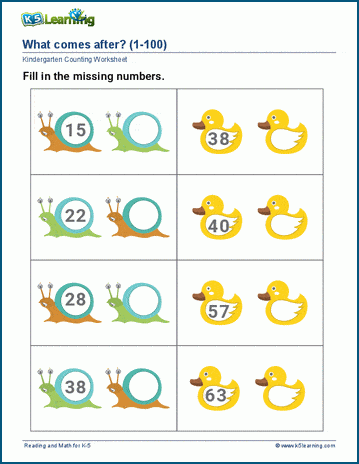 numbers 1 to 100 printable worksheets