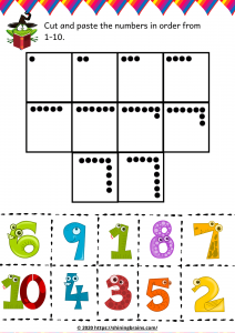 numbers for kindergarten worksheet
