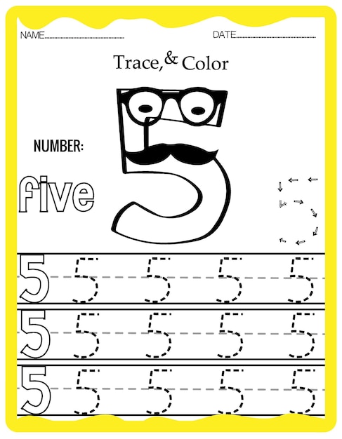 Number Handwriting Worksheets - Have Fun Teaching - Worksheets Library