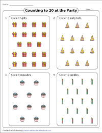 numbers to 20 worksheet