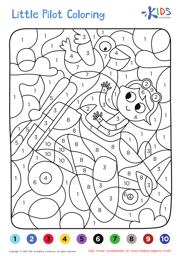 Free Coloring by Numbers - Printables for Grade 1