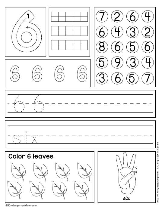 Kindergarten Number Worksheets - Kindergarten Mom