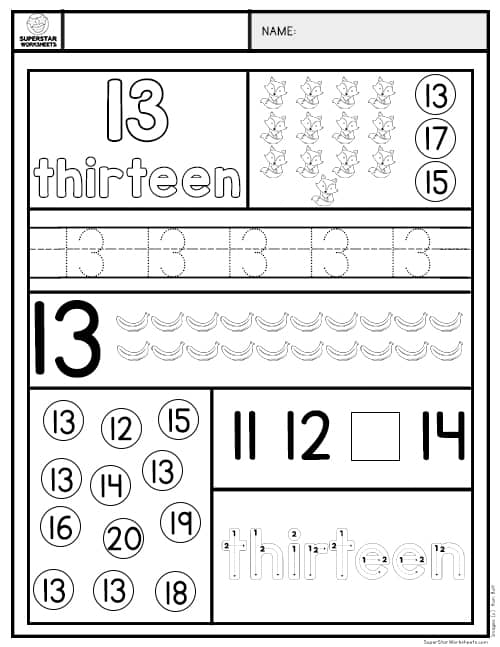 Preschool Number Worksheets -Worksheets Library
