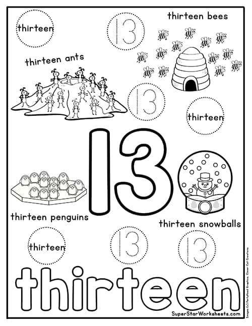 numbers worksheet for preschool
