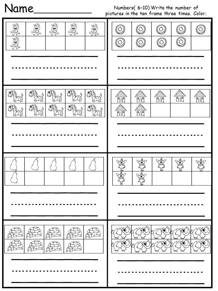 Kindergarten Numbers Free Printable - kindermomma.com
